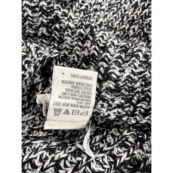 ‎American Rag Sweater Top XS Black White Cowl-Neck - Picture 4 of 5